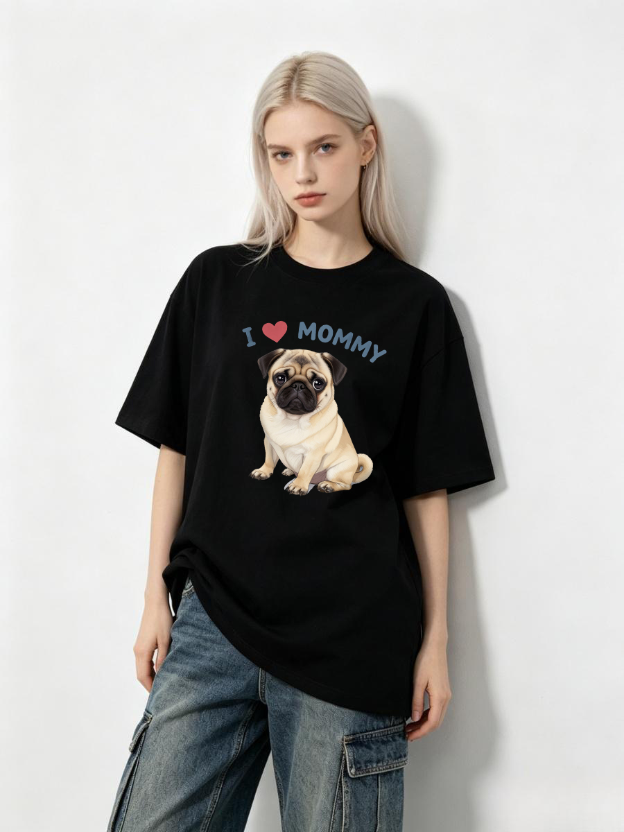 Embroidery Moisturizer - T-shirt professionnel fin imprimé motif animal,