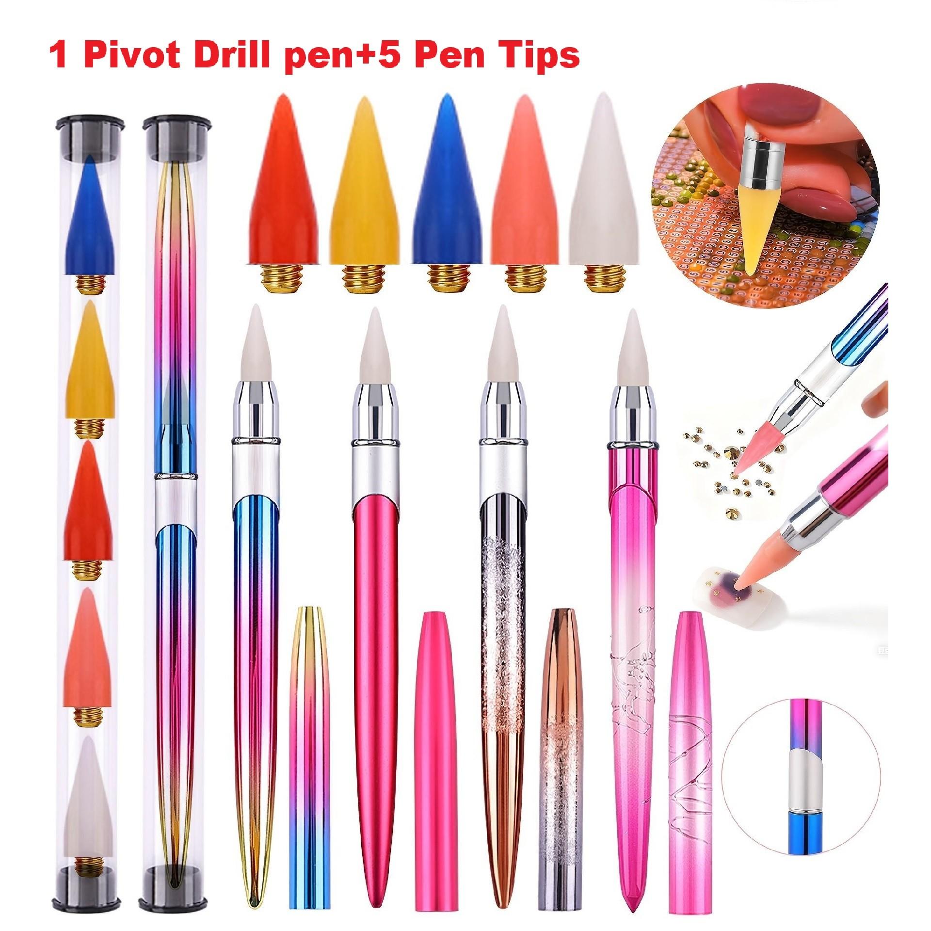 Embroidery Handicraft - Stylos de peinture diamant autocollants sans