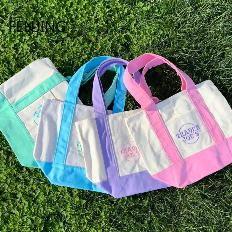 Embroidery Font - Sac de Shopping en toile à
