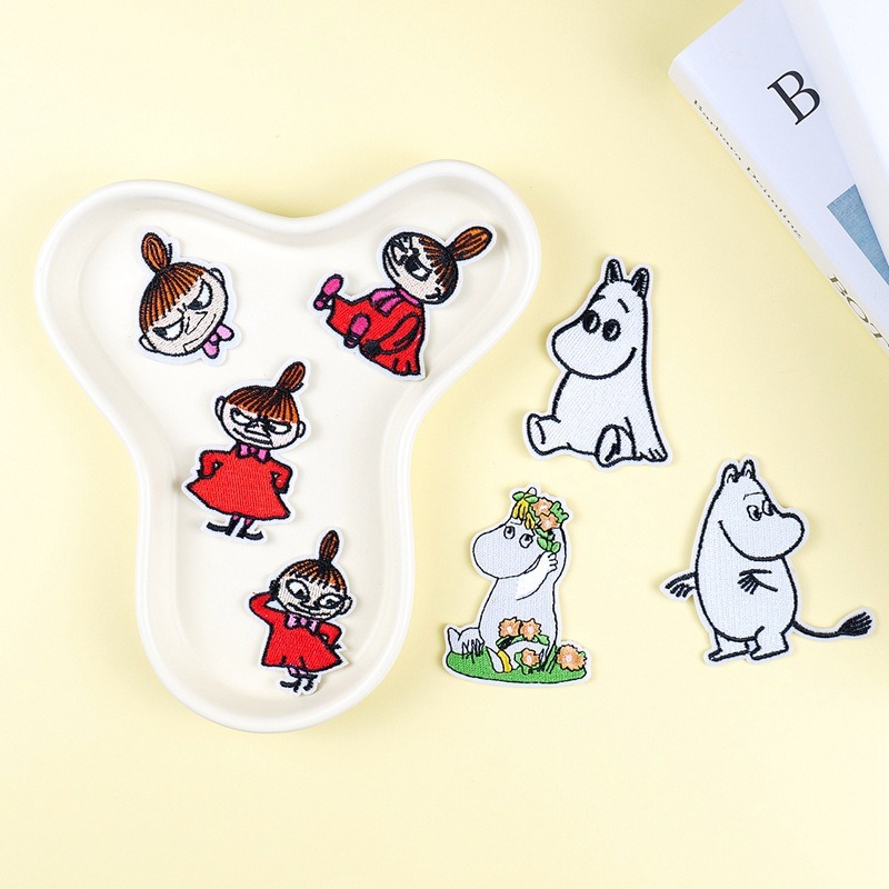 Embroidery Patch - Patchs brodés Moomin mignons de dessins