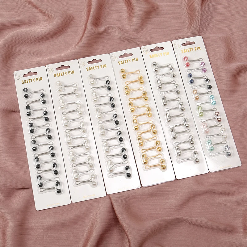 Embroidery Hijab - Épingles Hijab musulmanes pour foulard, 12