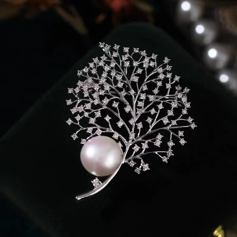 Embroidery Australia - Broche en Perle d'Eau Douce Naturelle
