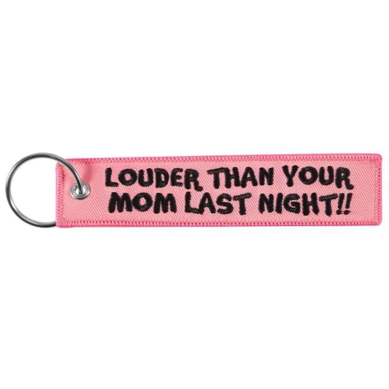 Embroidery Quote - Porte-clés brodé « Plus fort que