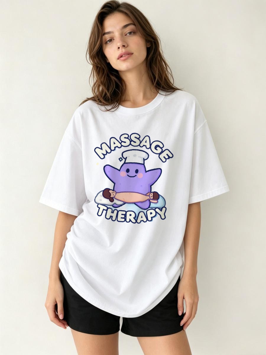Embroidery Moisturizer - T-shirts pour femme, doux, respirants, à