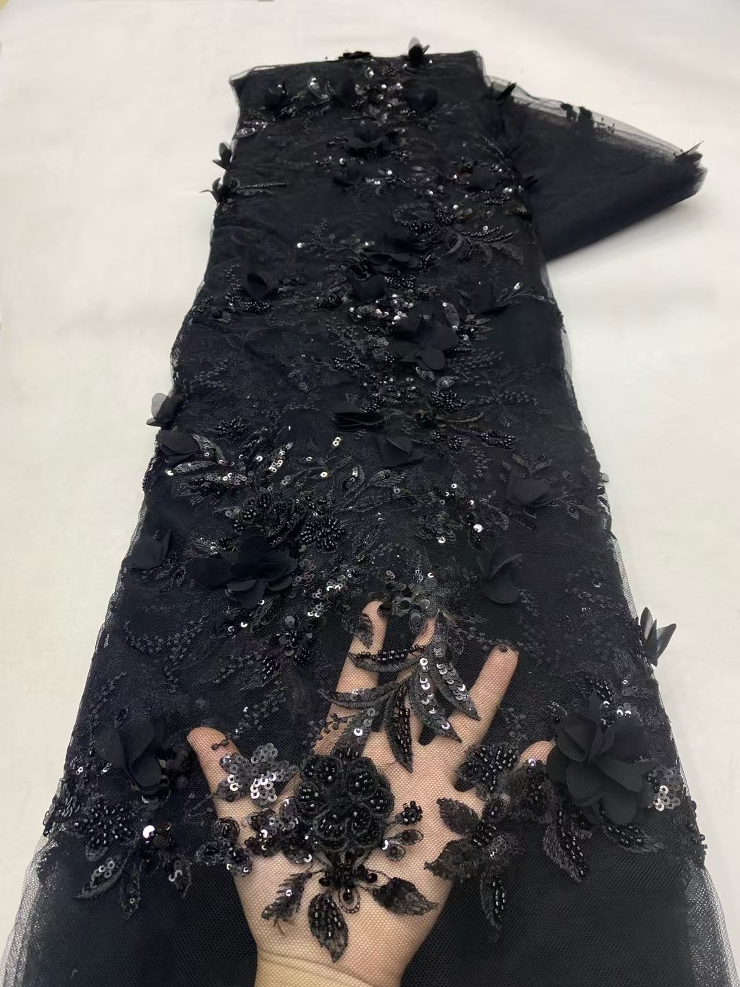 Embroidery Net Dress - Coomiya femmes robes broderie perles Net