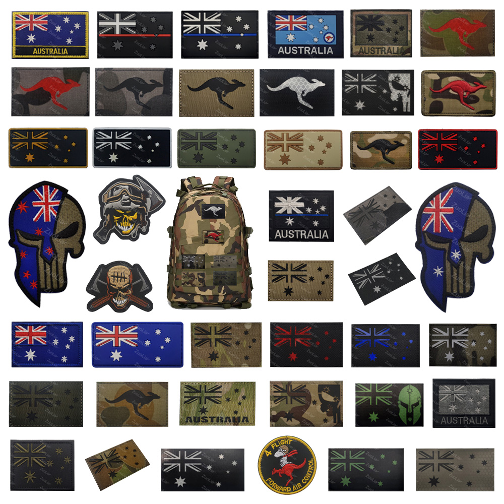 Embroidery Australia - Vente chaude drapeau australien PVC +