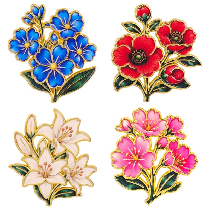 Embroidery Outfit - Broche Émail Vintage Mignonne et Colorée