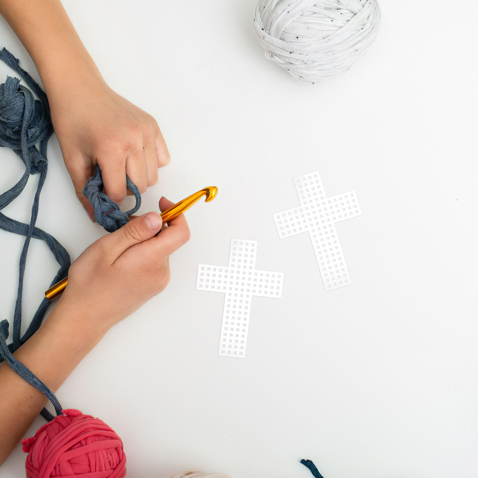 Embroidery Sheet - 30 pièces de toiles en plastique