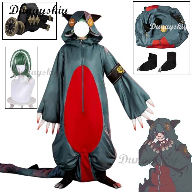 Embroidery Outfit - Tenue de cosplay Guita Gachiakuta, perruque,