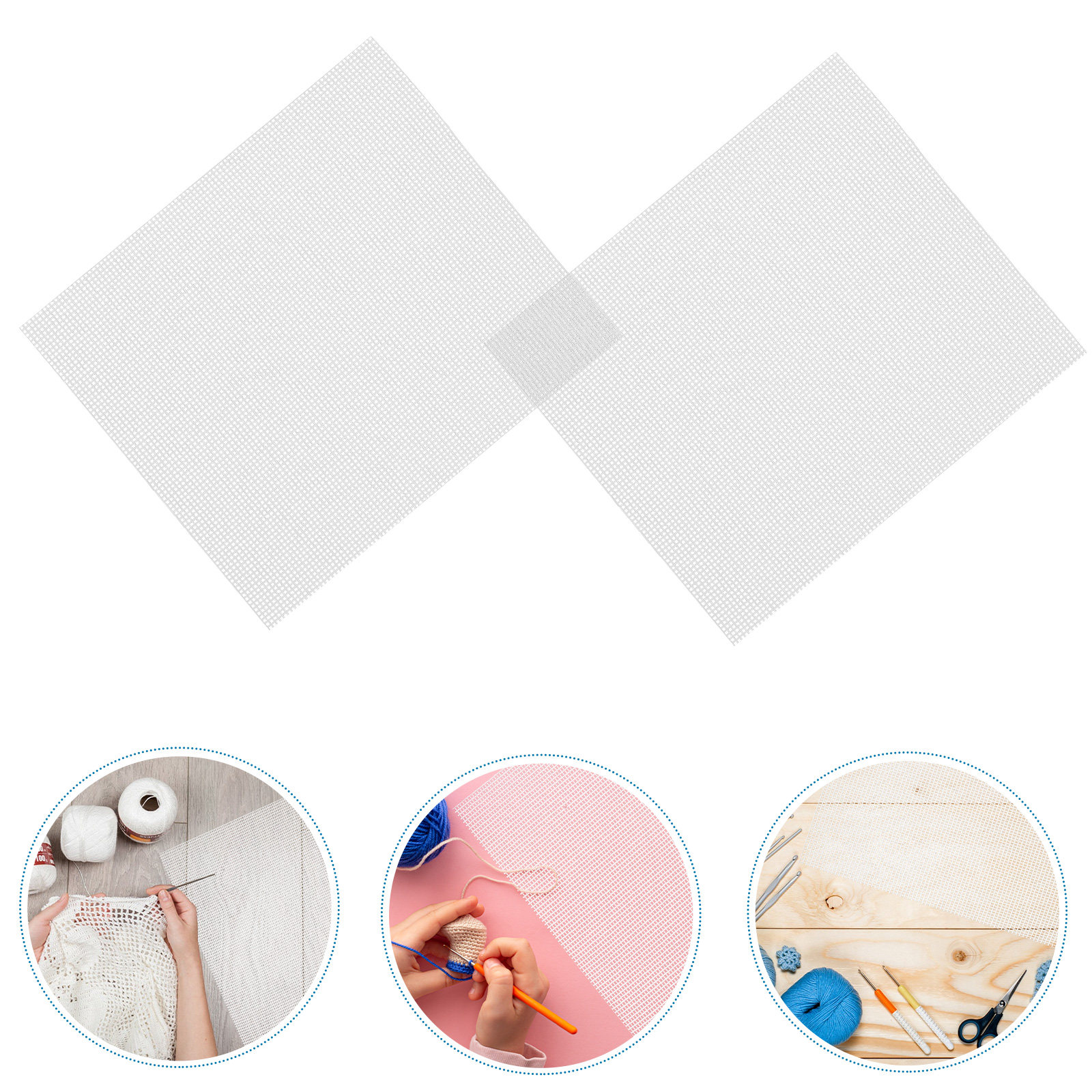 Lot de 4 feuilles de toile pla - Embroidery Sheet avis et prix