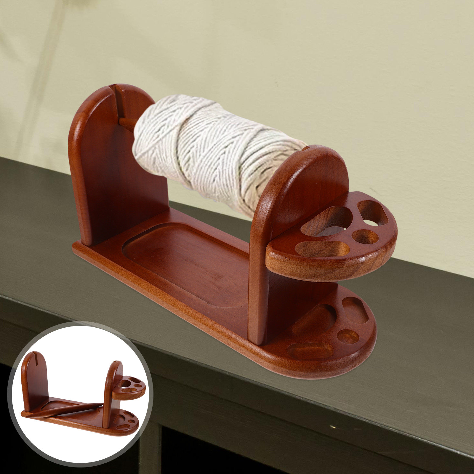 Support en bois robuste pour b - Embroidery Thread Yarn avis et prix