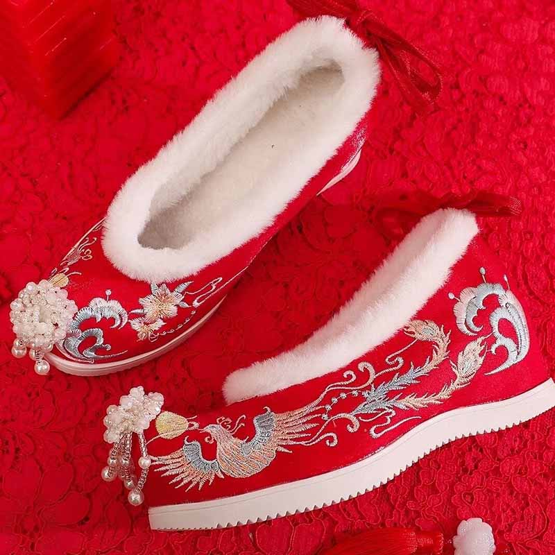 Hiver Hanfu chaussures femmes  - Embroidery White avis et prix