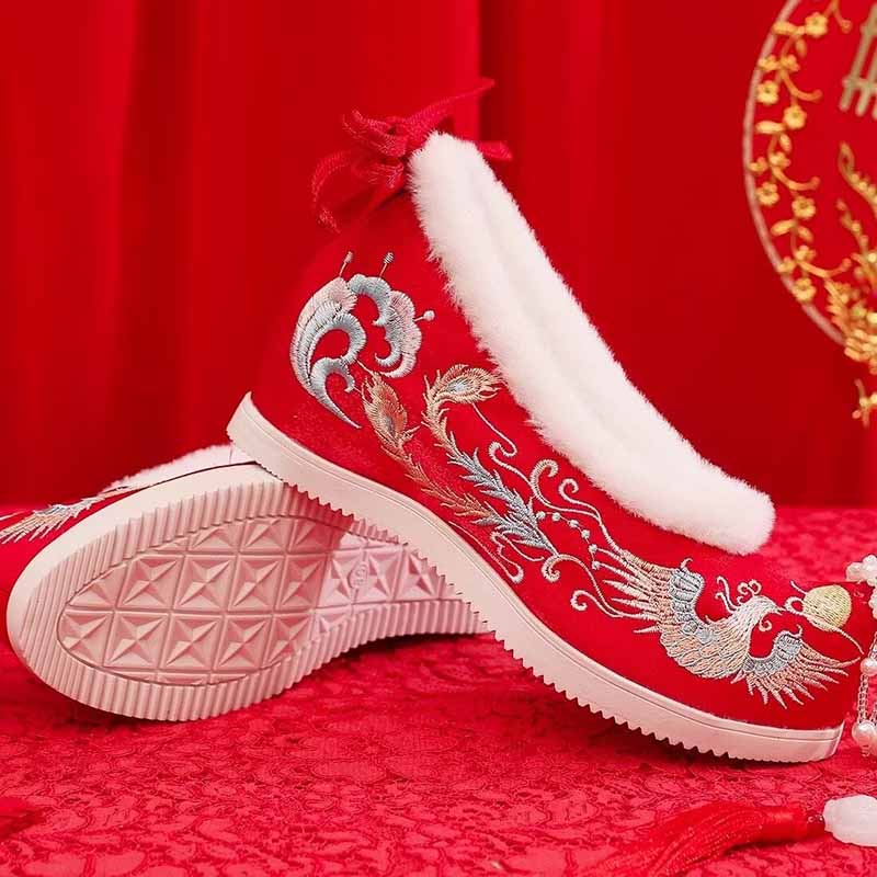 Hiver Hanfu chaussures femmes  - Embroidery White avis et prix