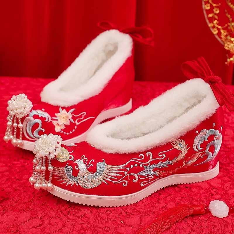 Hiver Hanfu chaussures femmes  - Embroidery White avis et prix