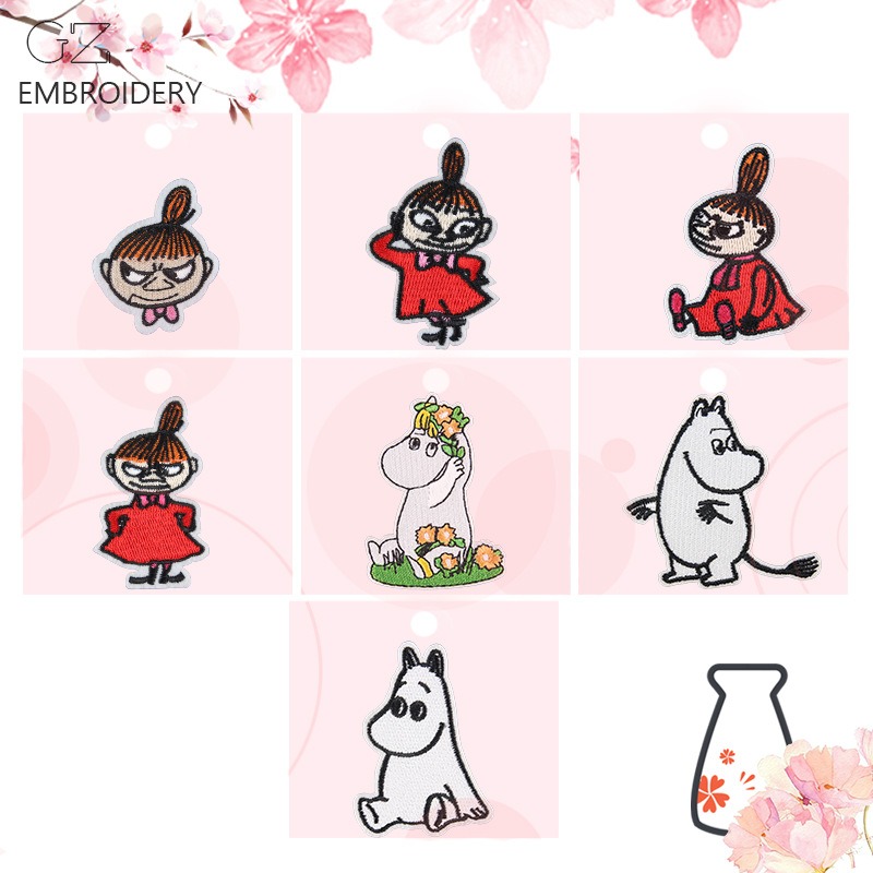 Patchs brodés Moomin mignons d - Embroidery Patch avis et prix