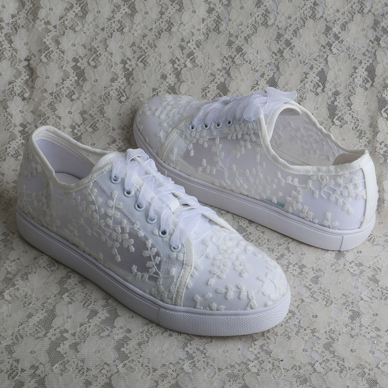 Wedopus – baskets blanches pou - Embroidery White avis et prix