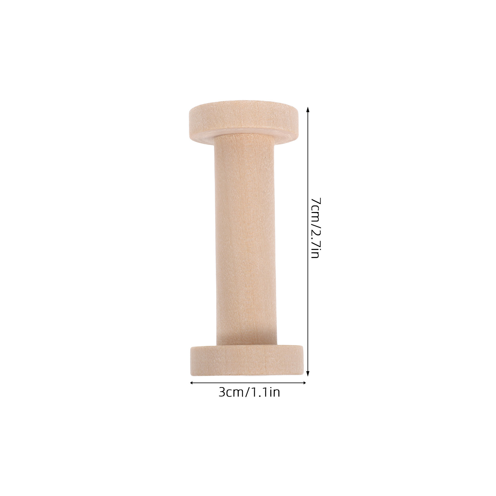 15 bobines en bois naturel, st - Embroidery Thread Yarn avis et prix