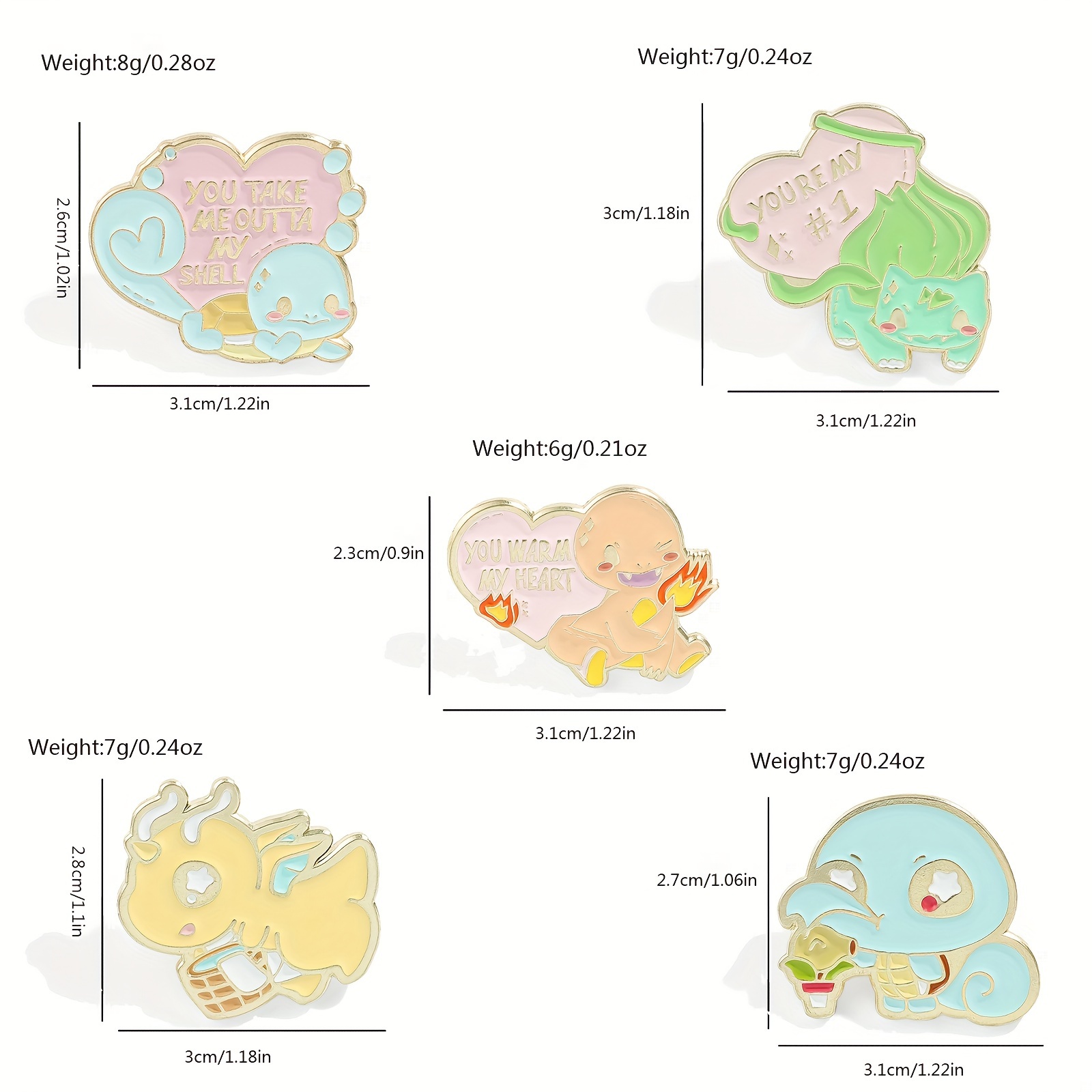 Lot de 5 Broches Anime Mignonn - Embroidery Outfit avis et prix