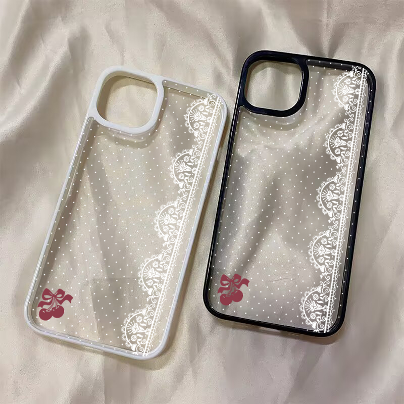 Coque de téléphone mignonne à  - Embroidery White avis et prix