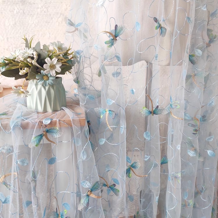 Tissu en maille bleu rose, 1 m - Embroidery Wedding avis et prix