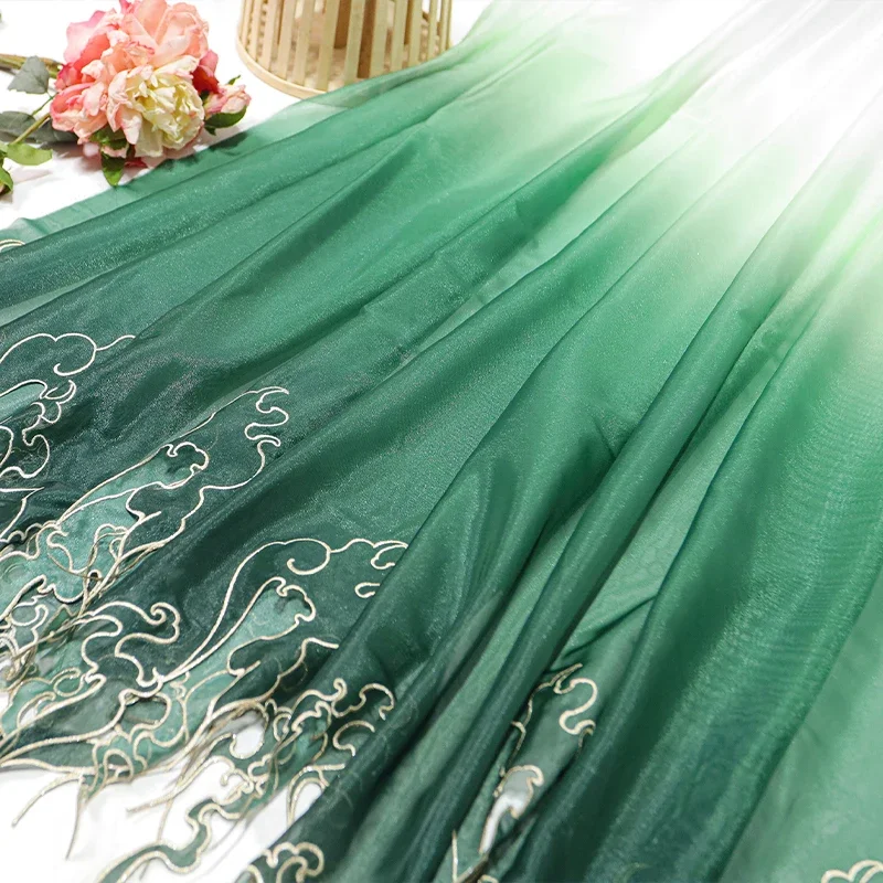 Tissu à dégradé de feuilles de - Embroidery Wedding avis et prix