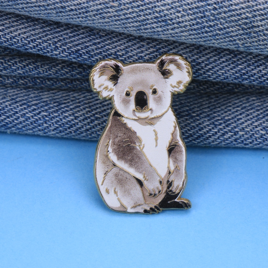 Épinglette en émail Koala aqua - Embroidery Australia avis et prix