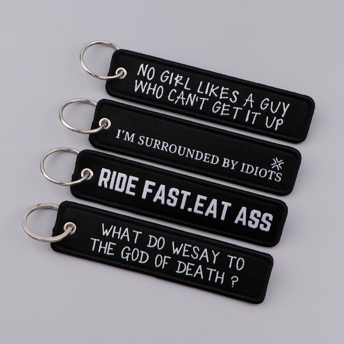 Porte-clés brodés avec citatio - Embroidery Quote avis et prix