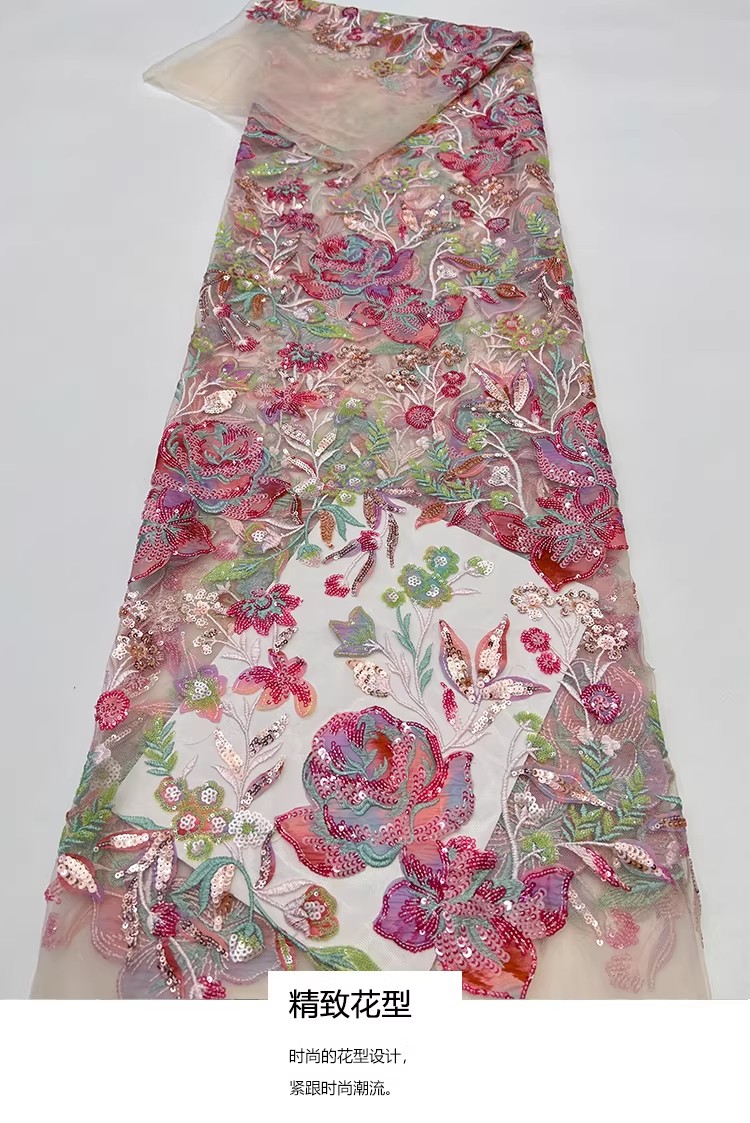 Nouveau tissu en maille de 1 y - Embroidery Wedding avis et prix