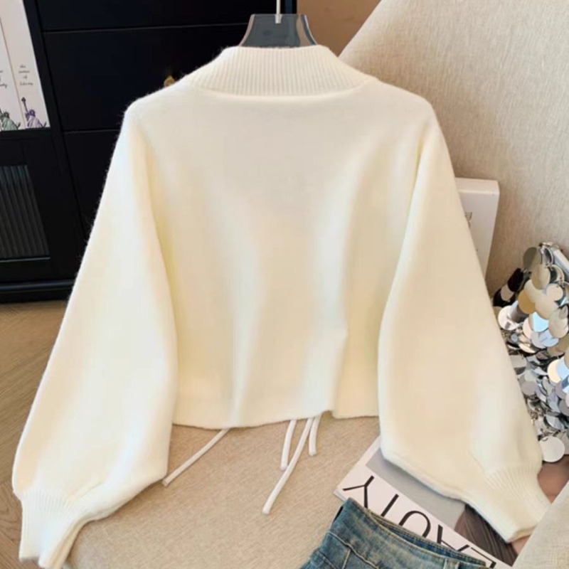 Cardigan à Col en V pour Femme - Embroidery Thread Yarn avis et prix