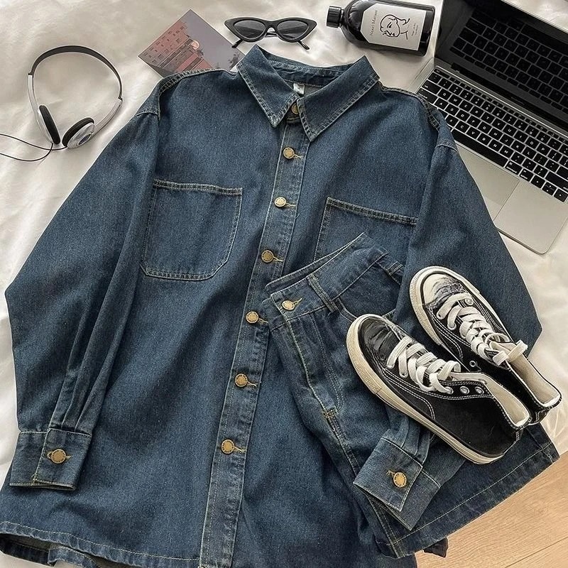 Ensemble jupe en jean Y2K : ve - Embroidery Style avis et prix