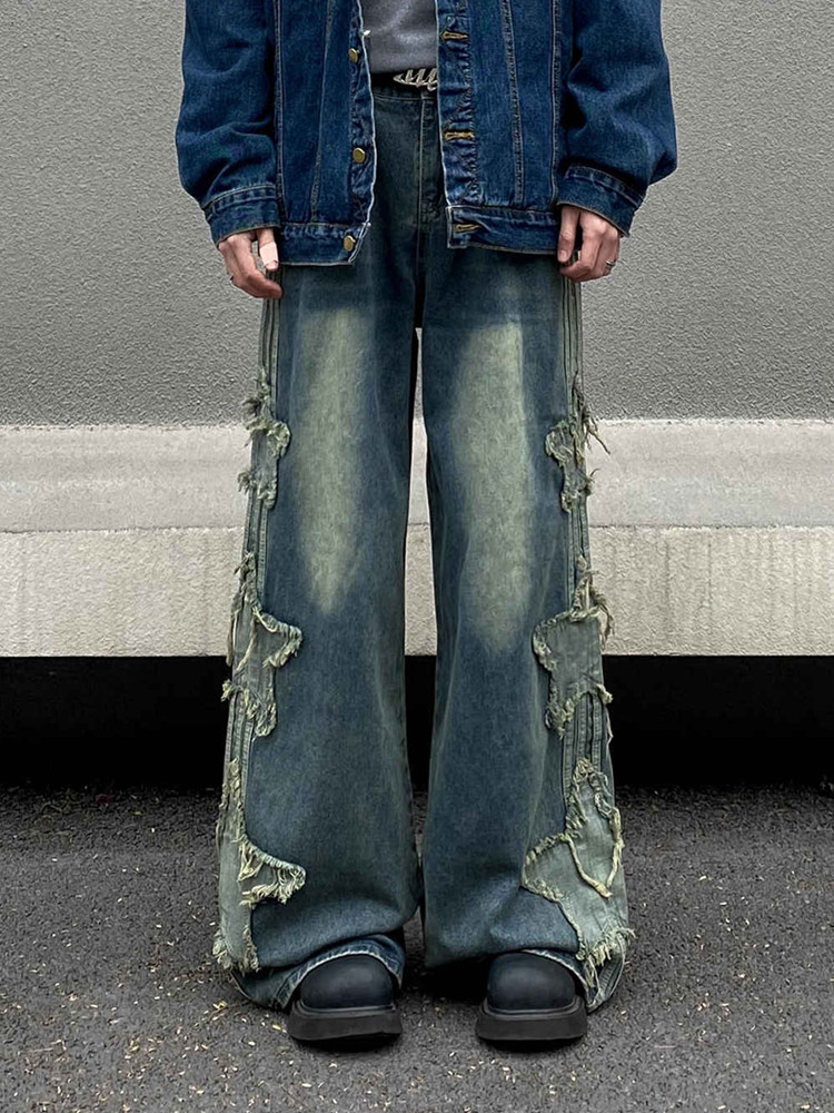 2026 Ropa Y2K Streetwear Jean  - Embroidery On Jeans avis et prix