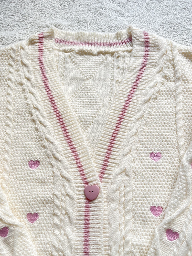 Cardigan d'amant avec bouton d - Embroidery Thread Yarn avis et prix