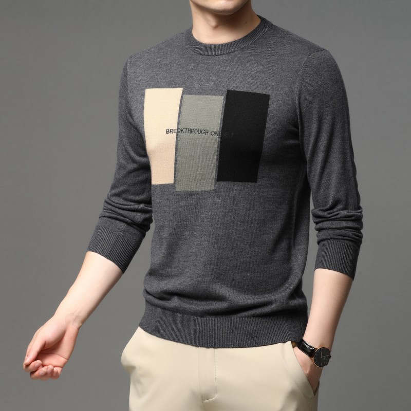 Pull tricoté jacquard pour hom - Embroidery Font avis et prix