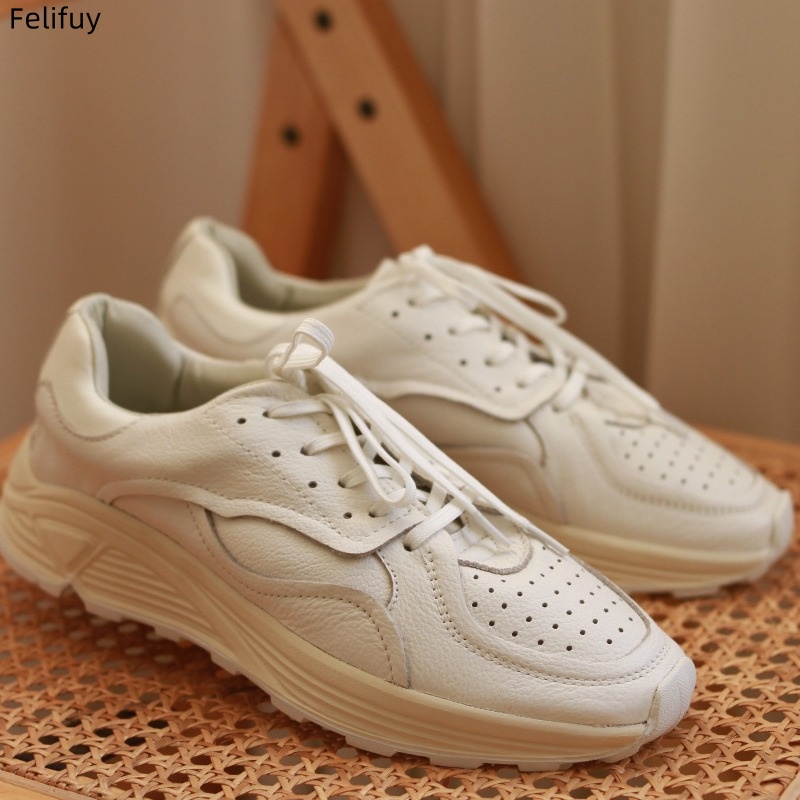 Chaussures décontractées à lac - Embroidery White avis et prix