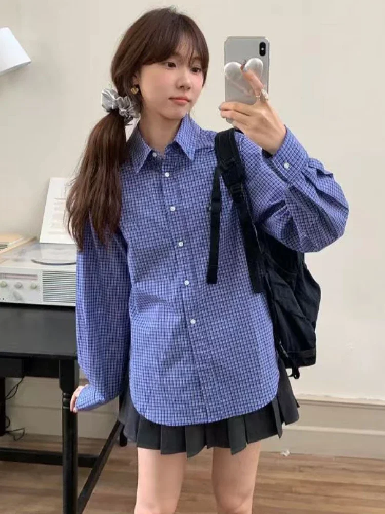 Chemises à carreaux bleues Vin - Embroidery Font avis et prix