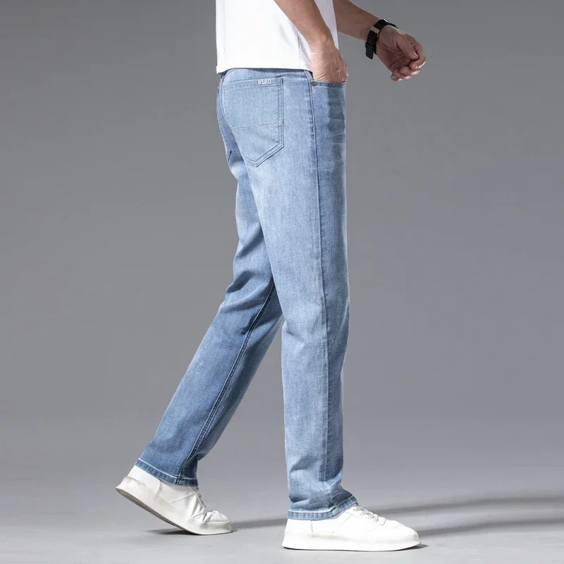 Jean droit décontracté bleu cl - Embroidery On Jeans avis et prix