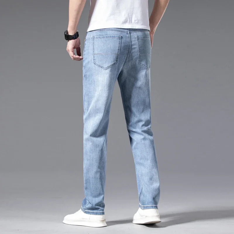 Jean droit décontracté bleu cl - Embroidery On Jeans avis et prix
