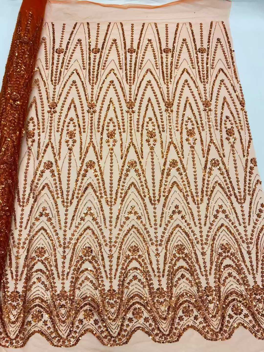 Tissu africain nigérian en den - Embroidery Net Dress avis et prix