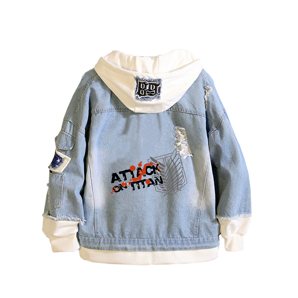 Attaque sur Titan Anime Denim  - Embroidery On Jeans avis et prix