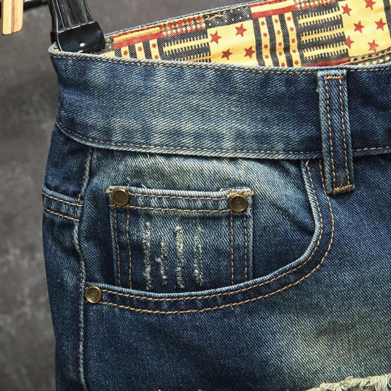 Nouveau short en jean déchiré  - Embroidery Patch avis et prix