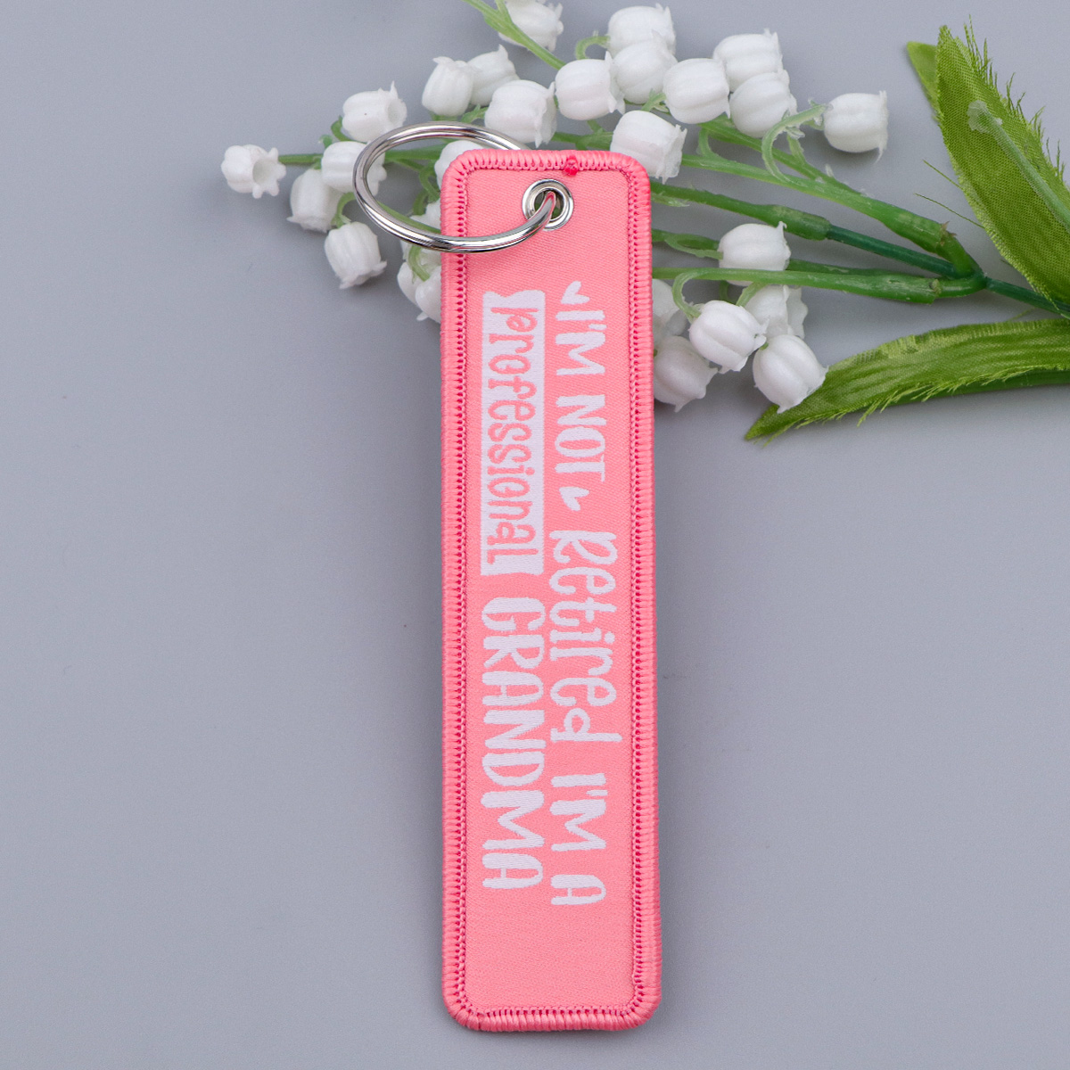 Porte-clés brodé avec citation - Embroidery Quote avis et prix