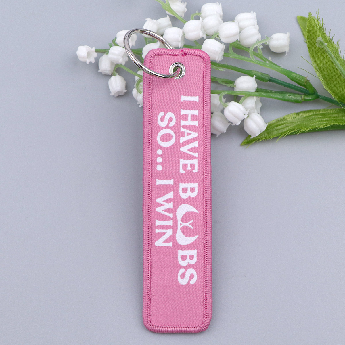 Porte-clés brodé avec citation - Embroidery Quote avis et prix