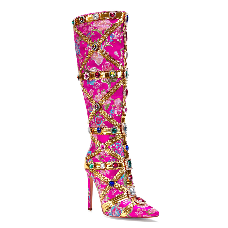Bottes cuissardes à talon aigu - Embroidery Wedding avis et prix