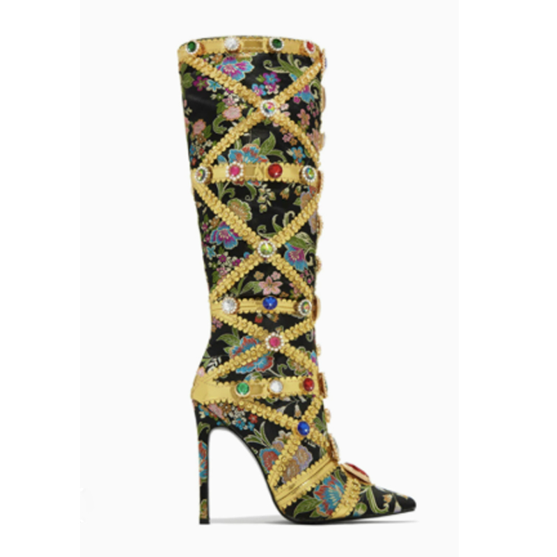 Bottes cuissardes à talon aigu - Embroidery Wedding avis et prix