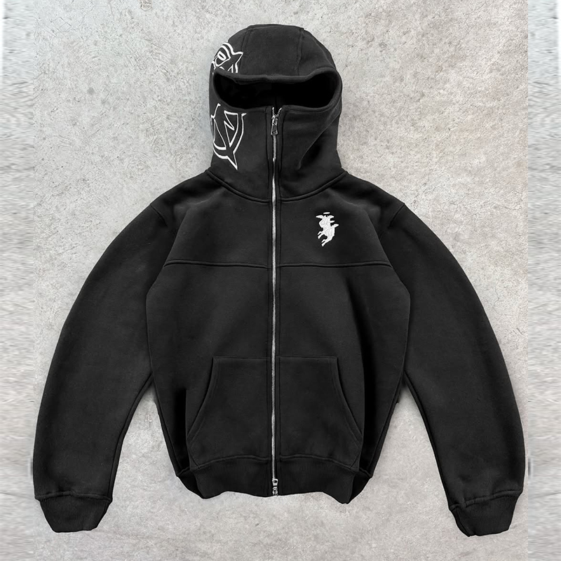 Sweat à capuche Streetwear gra - Embroidery On Jeans avis et prix
