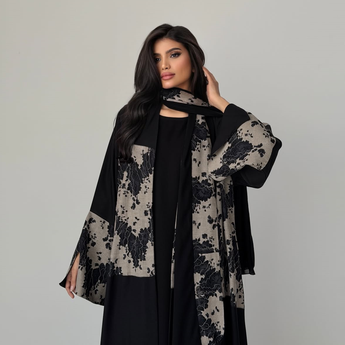 Ensemble 2 pièces Abaya Hijab  - Embroidery Hijab avis et prix