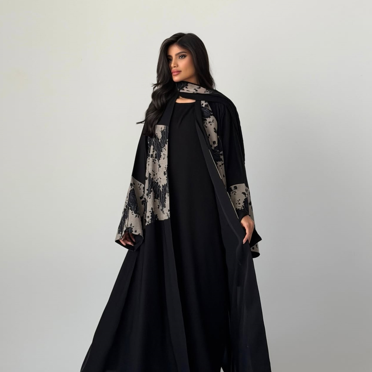 Ensemble 2 pièces Abaya Hijab  - Embroidery Hijab avis et prix