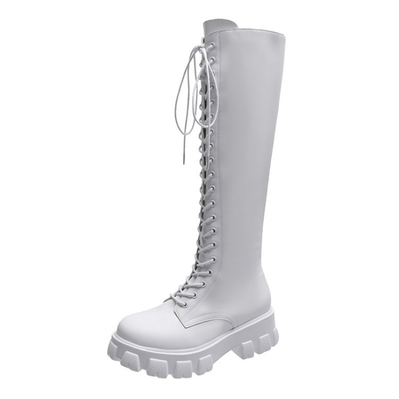 Bottes hautes pour femmes à la - Embroidery White avis et prix