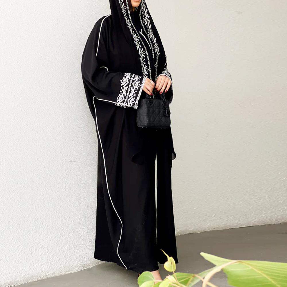 Mode classique brodé Abaya Hij - Embroidery Hijab avis et prix