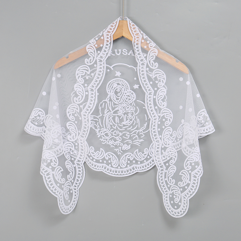 1Pc femmes élégant couleur uni - Embroidery Hijab avis et prix
